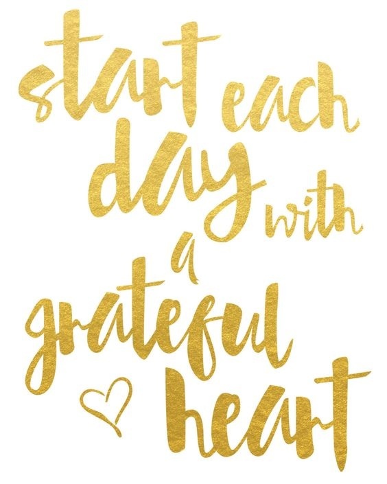 Start Each Day With A Grateful Heart Print