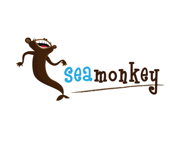 Sea Monkey #mascot #monkey #illustration #sea #character
