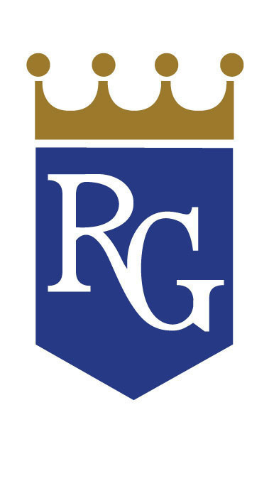 Royals logo #kansas #kansa city #royals #royal blue #rough and greedy #crest #logo #logo design