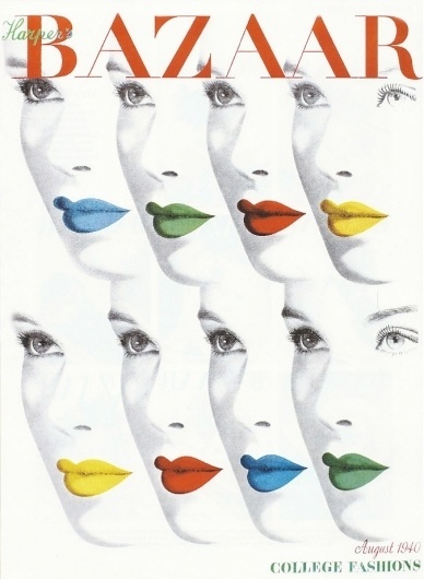 Harper`s Bazaar August 1940 | MODESQUISSE #fashion #illustration #bazaar