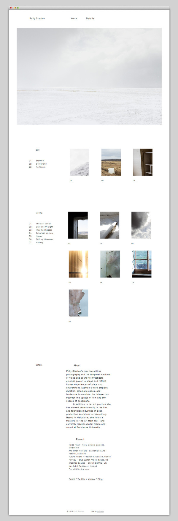 Polly Stanton #website #layout #design #web