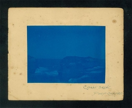 collected photographs #faded #cyanotype #landscape #photography #blue #coast #slide
