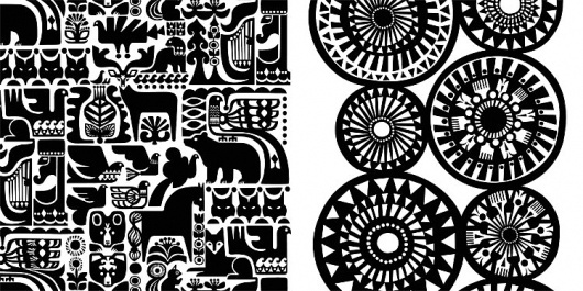 black and white, illustration, finnish, and cloth image inspiration on  Designspiration