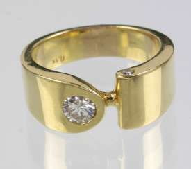 massiver Brillant Ring 0,50 ct. - Gelbgold 750