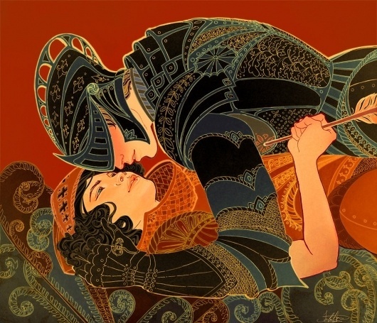 tumblr_ltabdpKB7s1qz9v0to1_1280.jpg (JPEG Image, 900x773 pixels) #pattern #hom #nouveau #betrayal #texture #warm #jennifer #art #arrow #knight