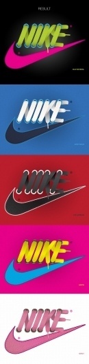 NIKE Laces on Typography Served #lettering #awesome