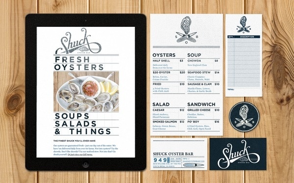 Shuck Oyster Bar #business #branding #menu #food #restaurant #system #identity #collateral #cards