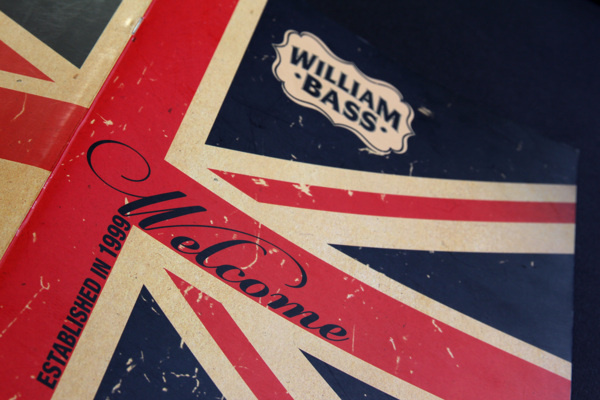 William Bass menu #beer #menu #design #london