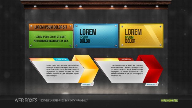 Web boxes psd Free Psd. See more inspiration related to Web, Psd, Boxes and Horizontal on Freepik.