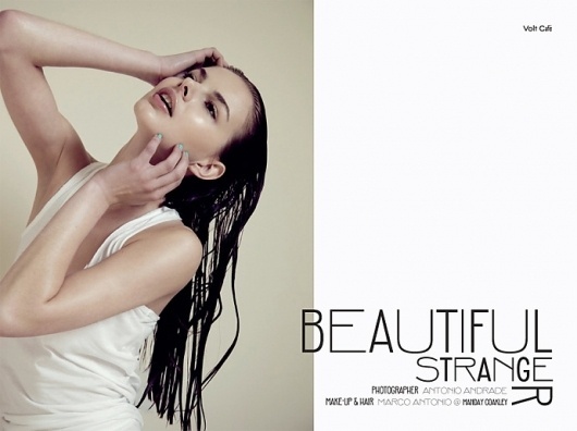 Beautiful Stranger | Volt Café | by Volt Magazine #beauty #design #graphic #volt #photography #art #fashion #layout #magazine #typography