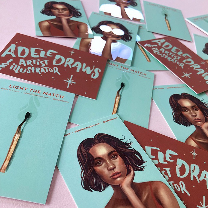 Adele Leyris—Spot UV Business Cards