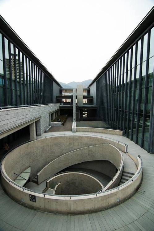 CJWHO ™ (Hyōgo Prefectural Museum of Art, Japan by Tadao...) #concrete #museum #of #design #architecture #art #stairs #japan