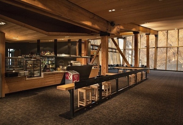 Bar area #mountain #architecture #volcano #caf