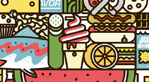 snacks quarterly #illustration #design #snacks #newsletter