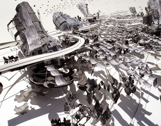 luxor market : julian busch #julian #model #cut #busch #market #architecture #luxor #paper #detail