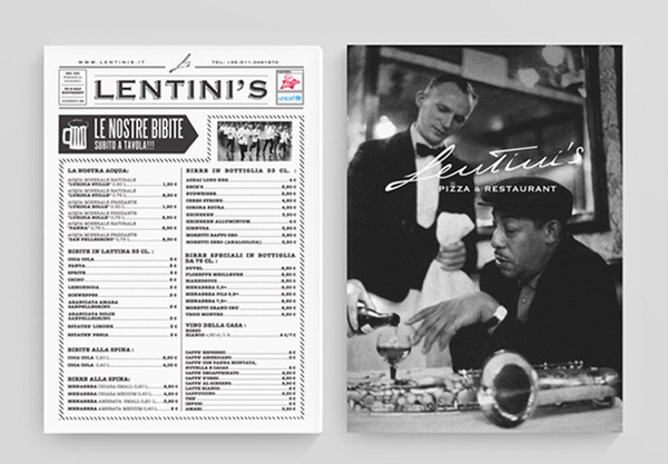 Lentini's Identity by Curve Studio #torino #curve #menu #restaurant #brand #identity #studio #pizza
