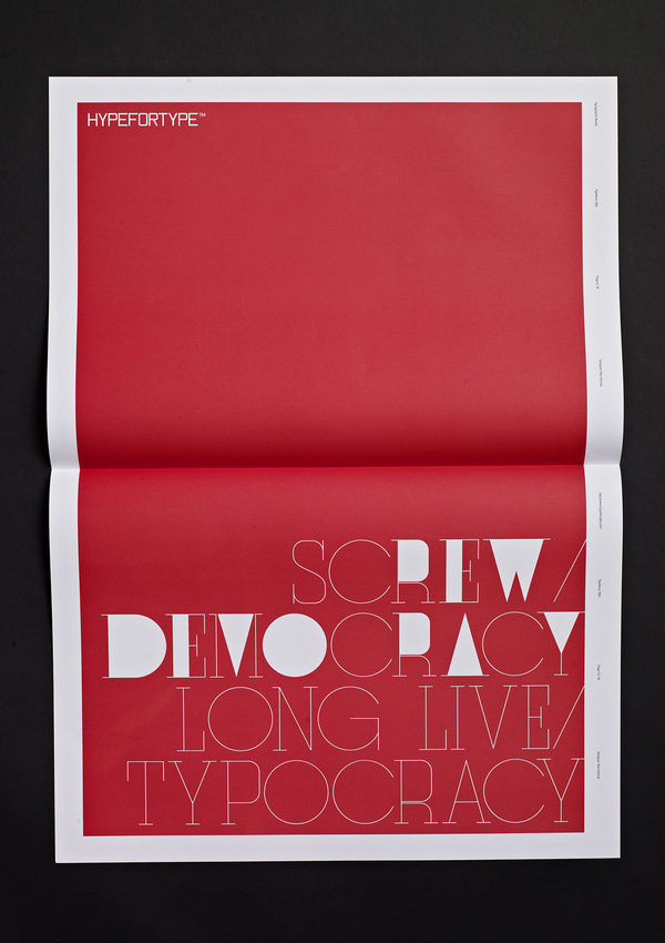 Typographic Revolt HypeForType Typefaces #grid #typography