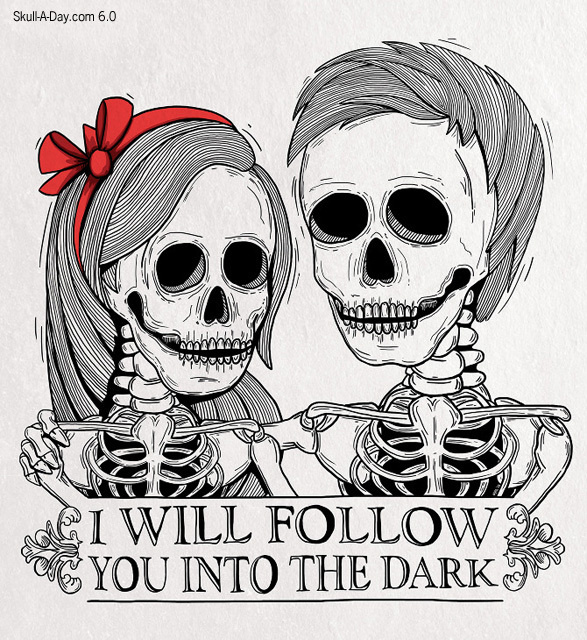 Lovely Bones #illustration #skull