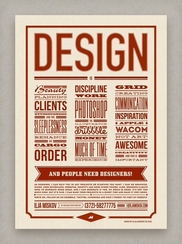 What is Design? #print #poster #typography