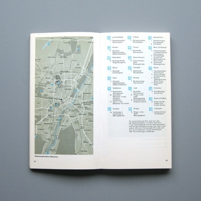 Otl Aicher 1972 Munich Olympics - Brochures #otl #olympics #aicher