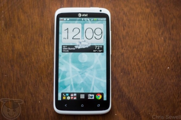 Head on view HTC One X LTE #htc