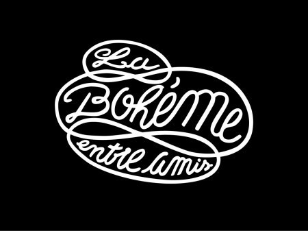 La Bohéme #logo #identity #branding #restaurant