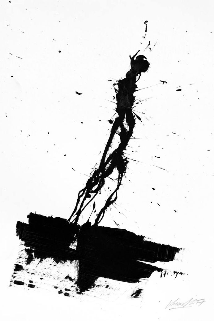 The Krank; Painting, “Loneliness” #thekrank #berlin #art #urbanart #painting #typography #krank