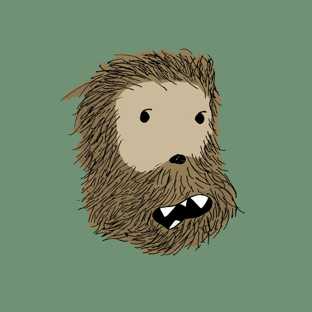 Emilie Potter #foot #yeti #big #graphic #design #illustration #art #monster