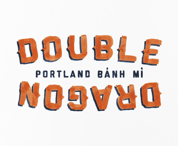 Double Dragon Banh Mi / Brand ID, Web Design & Signage / The Official Manufacturing Company #logo #dragon #double #banh