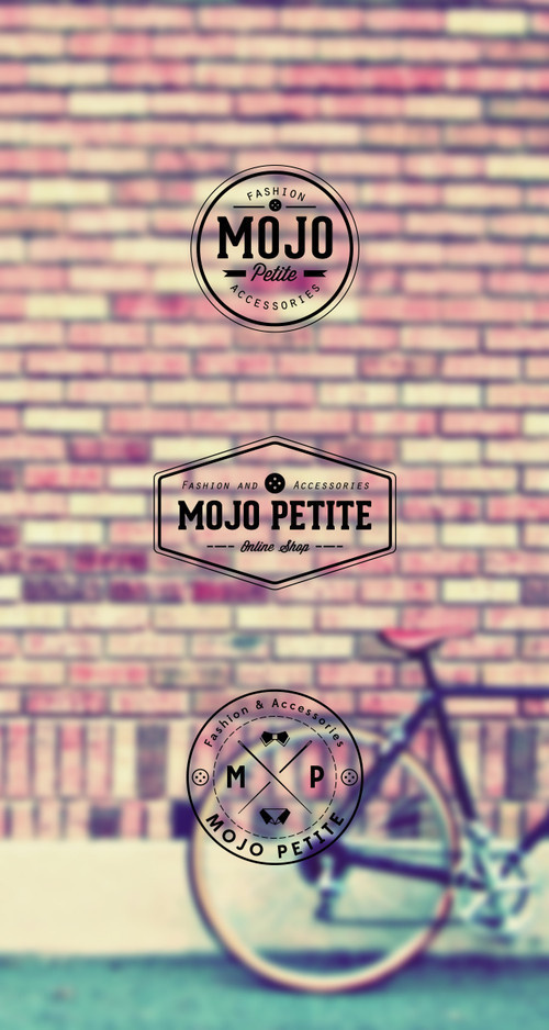MojoPetite #line #branding #vintage #fashion #logo