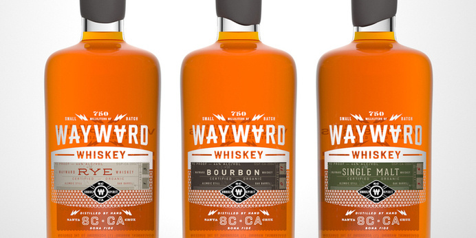 whiskey, wayward, orange, bottle, design, glass, spirits #whiskey #wayward #bottle #design #orange #glass #spirits