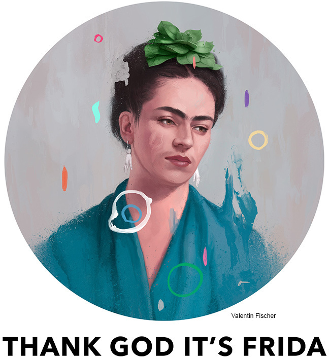 Frida Art Show #confetti #spain #mexico #classic #design #illustration #art #painting #circle #colour #frida #beauty