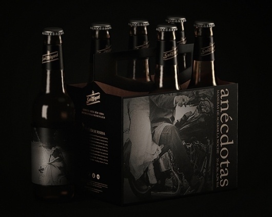 Anécdotas (San Miguel) on the Behance Network #beer #spain #packaging #design #graphic #san #miguel #ancdotas #typography