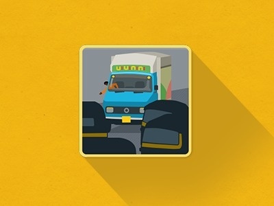MUMBAI flat icon #flat #tempo #iconography #icon #mumbai #india #rickshaw #traveller