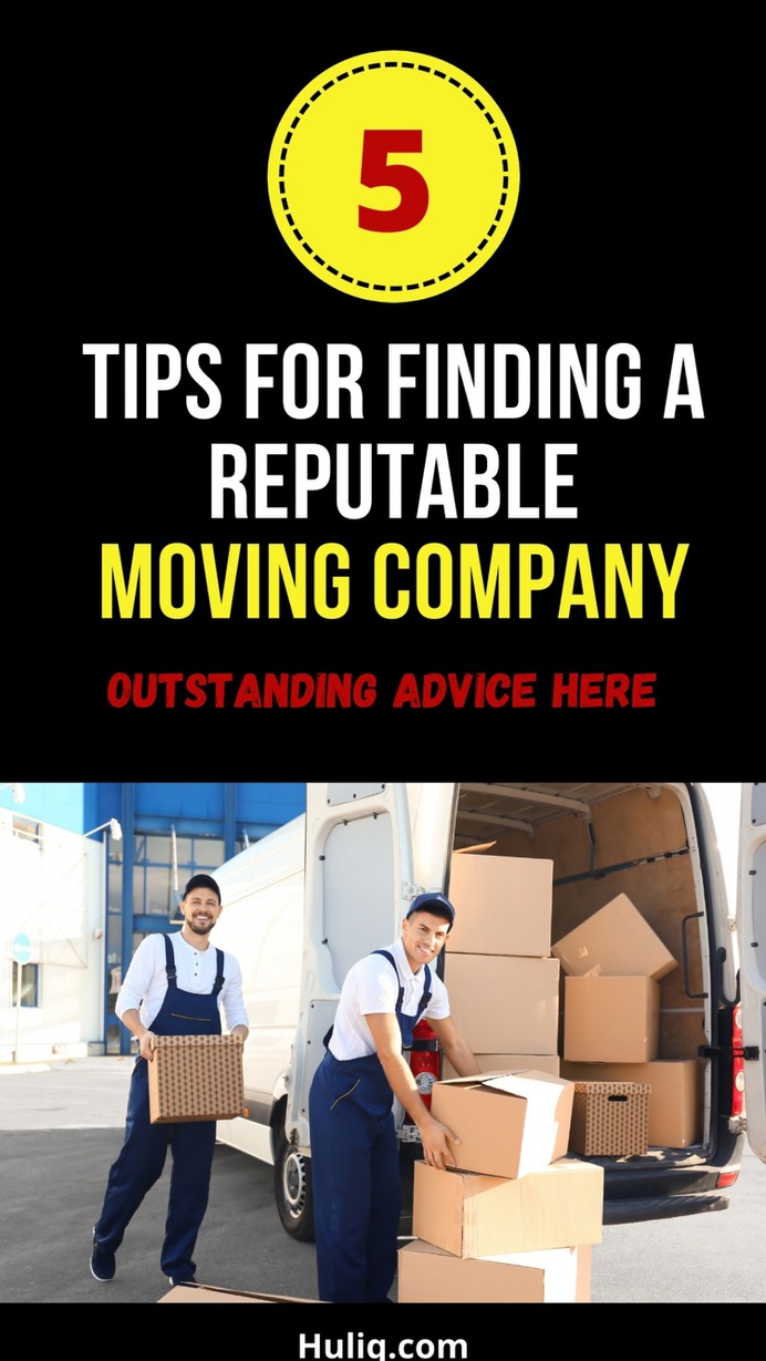 Best Tips on How to Find a Reputable Moving Company Infographic