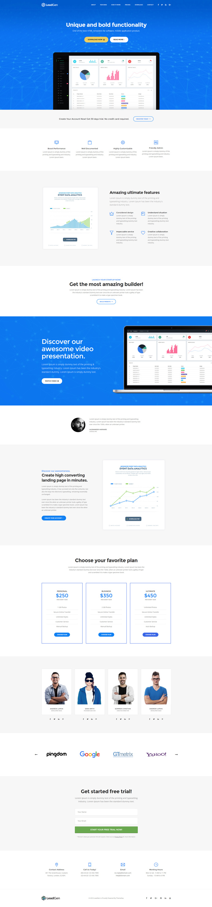 LeadGen Marketing Landing Page - Software, buy - https://goo.gl/KD0bMP