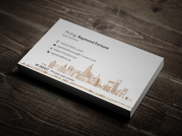 Real Estate Business Card #business card #print design #real estate