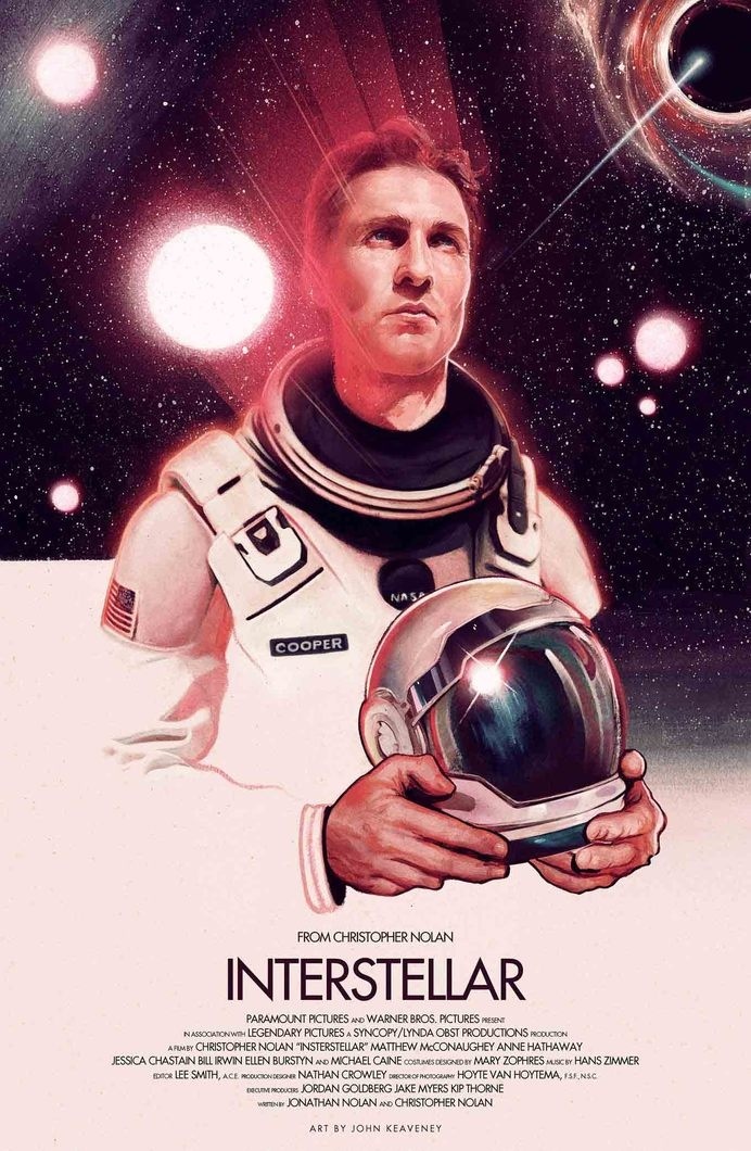 Poster by John Keaveney #inspiration #creative #movie #interstellar #print #design #space #unique #poster #film