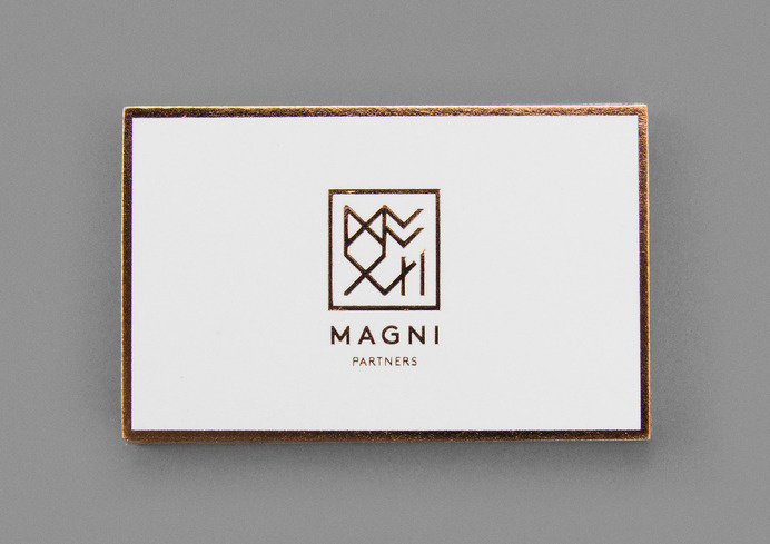 Magni1 #businesscard #stationary #goldfoil