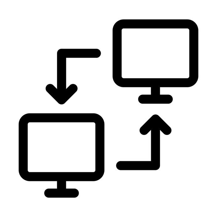 See more icon inspiration related to transfer, laptop, computer, networking, electronic, computing and technology on Flaticon.