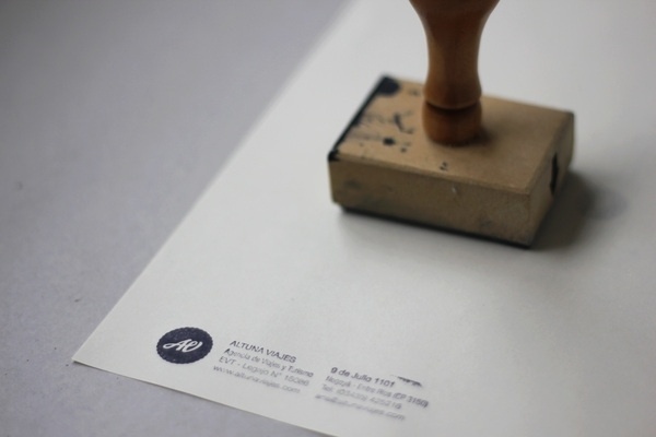 Altuna Viajes on the Behance Network #brand #logo #print #identity