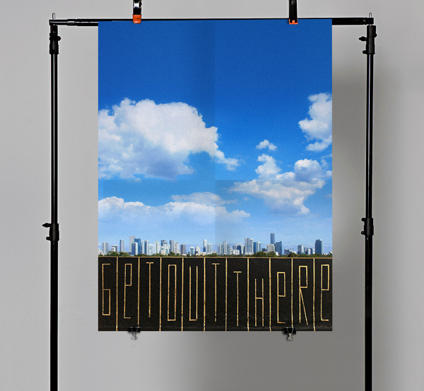 Get Out There #urban #montana #print #design #graphic #montanagold #out #paint #photography #get #art #miami #spray #love #typography