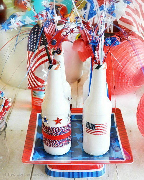 Homemade Wine Bottle Crafts #diy #craft #wine #bottle
