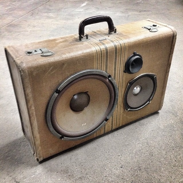 Gentleman's Boombox by Artpentry #speakers #suitcase #artpentry #art