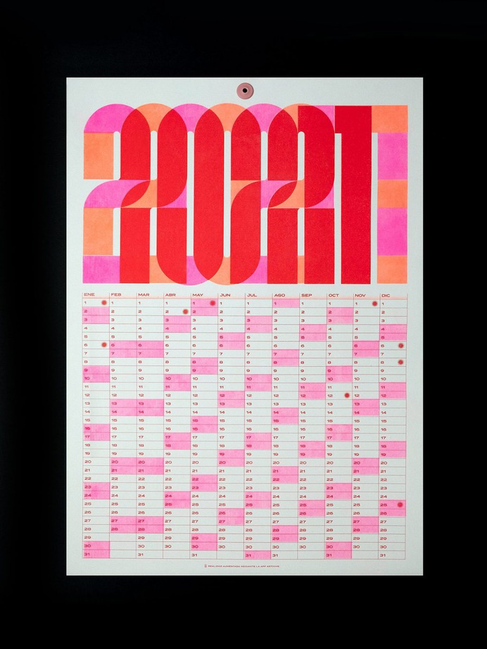 2021 Risograph CALENDAR
