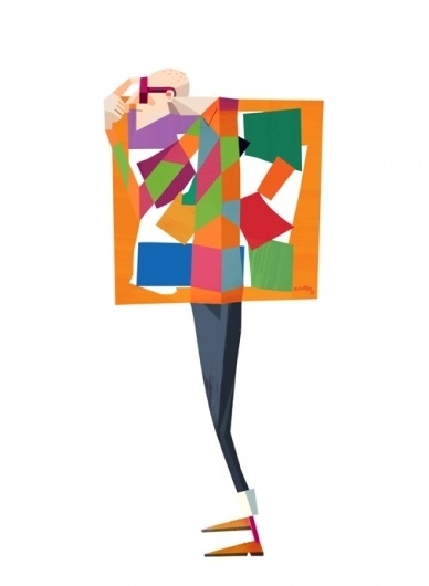 tate_modern_man.jpg (506&times;691) #robert #ball #nostalgic #cartoony #geometric