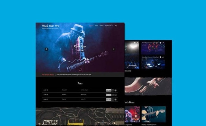 Rock Star: Free Music WordPress Theme