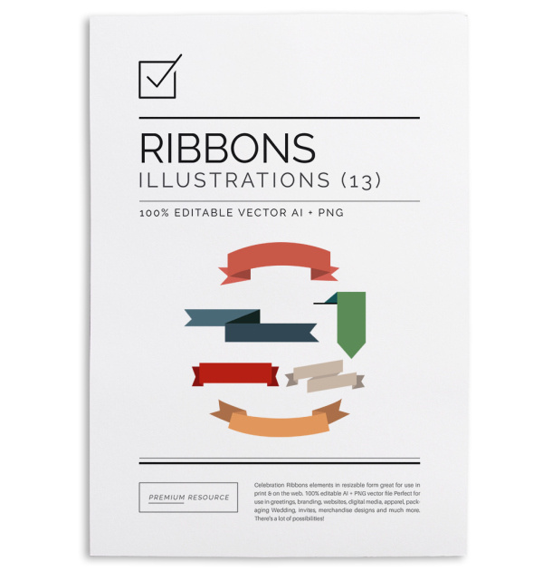 Celebration Ribbons Vector Illustration Set $8.00 This pretty vector ribbon set will come in handy especially when you're designing Christ