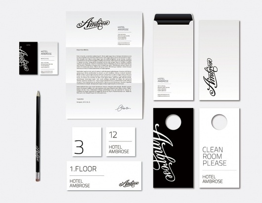 DESIGN « Kiss Miklos #hotel #logo #stationery
