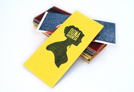 Dona Baronesa | Identity Designed #card #stamp #colors